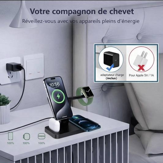 Chargeur sans fil 4 en 1 200W Super Fast