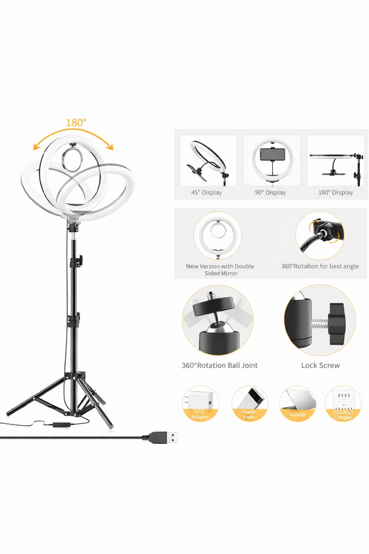 LED Selfie Ring Light avec Trépie