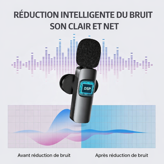 Micro cravate sans fil Basix avec protection anti-vent