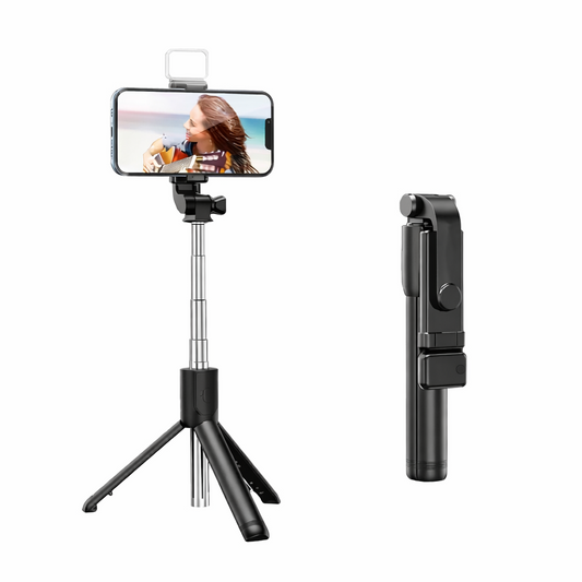 Trépied et perche à selfie extensible