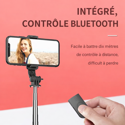 Trépied et perche à selfie extensible