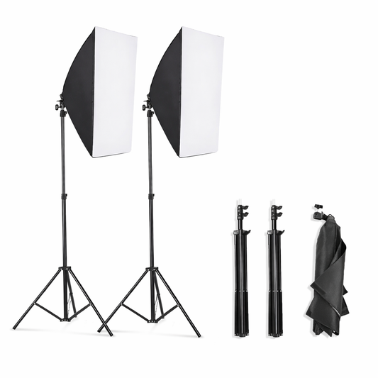 Éclairage Softbox Photo Pro avec Trépied