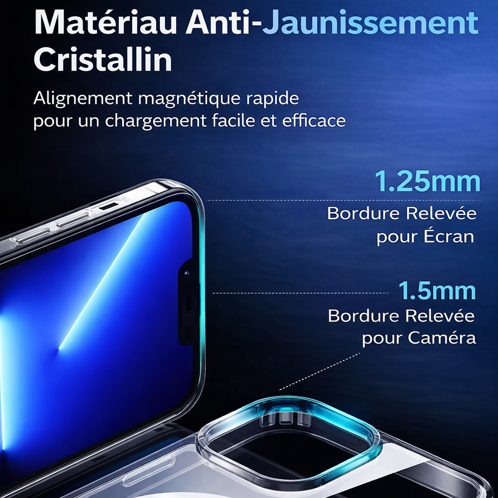 Coque magnétique antichoc