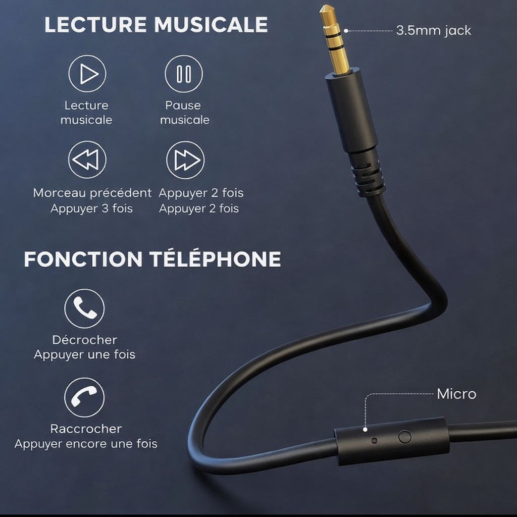 Casque Studio Hi-Fi Filaire OneOdio – Monitoring Pro