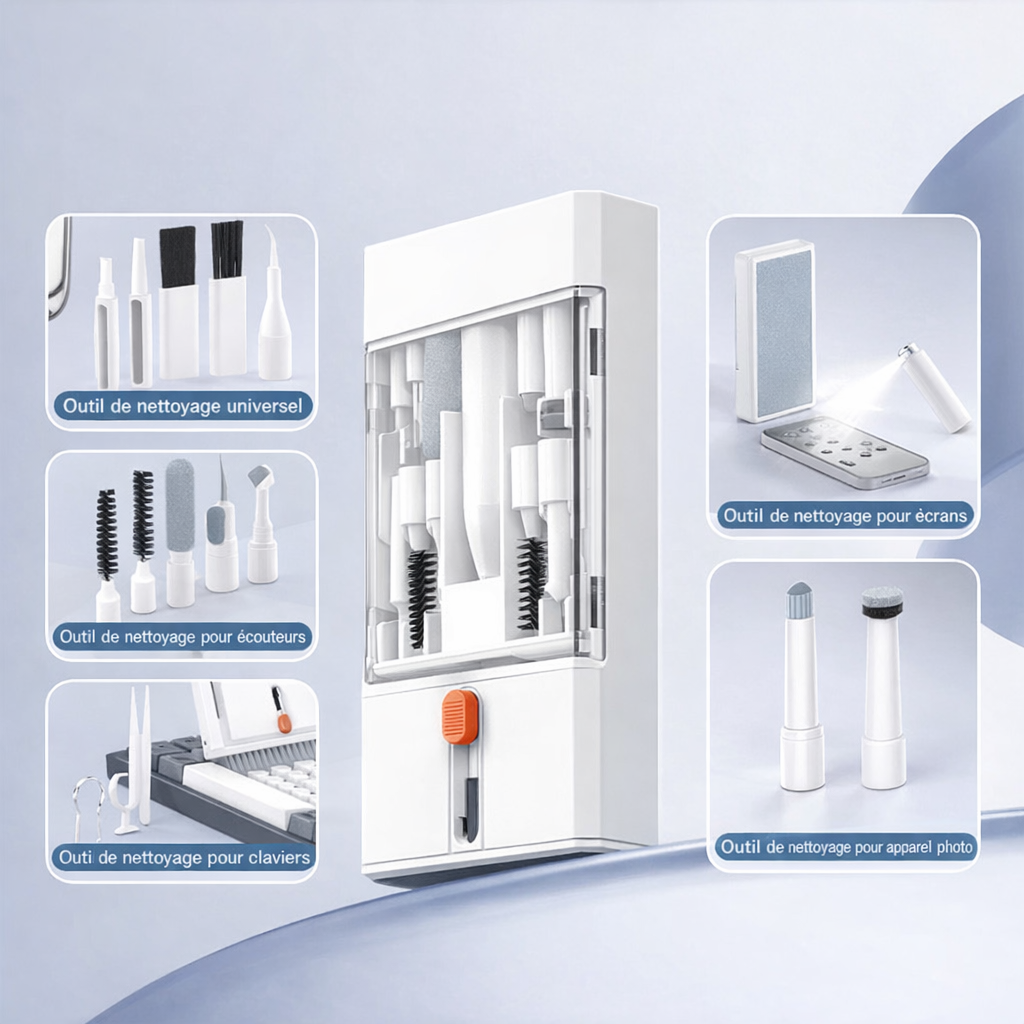 Kit de nettoyage 22 en 1 pour appareils électroniques