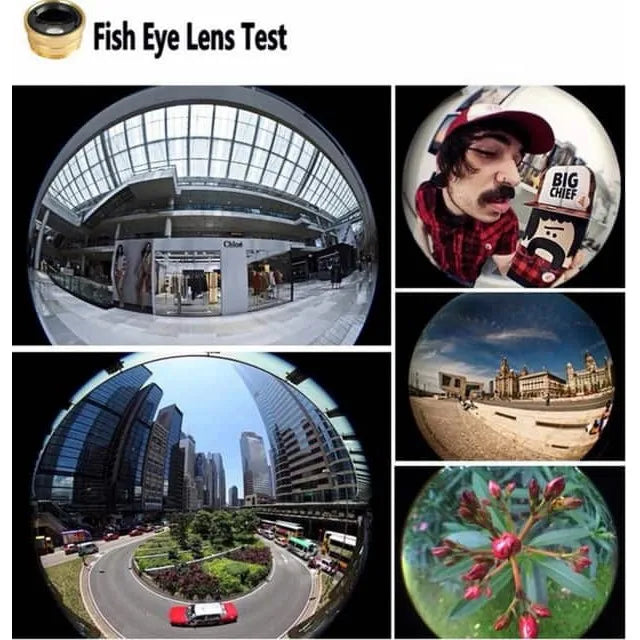 Objectif 3 en 1 pour smartphone – Fisheye, Grand Angle & Macro avec clip