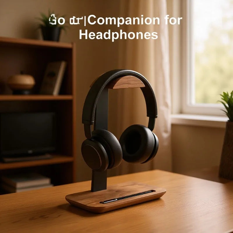 Support Casque Universel Bois & Aluminium